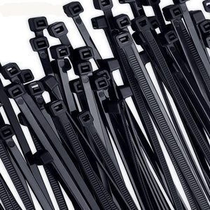 สายรัดเคเบิลไนลอน 66 สีดำ ทนรังสียูวี 100 ชิ้น ขนาด 3.6 x 200 มม. สายรัดพลาสติกแบบล็อคตัวเอง สำหรับมัดสายเคเบิล - Product Image 5