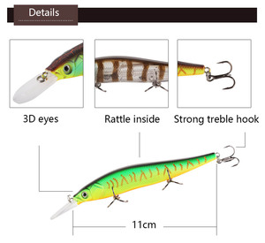 Swim Jerkbaits esche da pesca Jackal swimbait realistiche cane Walking plastica Jerk Bait Jerkbait - Product Image 2