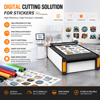 Máquina de corte digital CNC para pegatinas de cartón, gráficos, papel, vinilo y plotter con función de corte suave