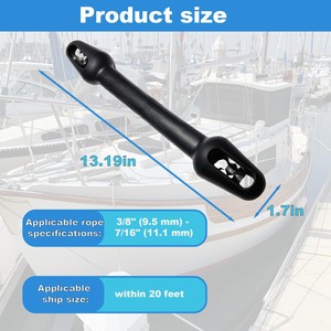 Corda <span class=keywords><strong>in</strong></span> Nylon da 12mm di Grado Marino, Parafango <span class=keywords><strong>in</strong></span> <span class=keywords><strong>Gomma</strong></span> per <span class=keywords><strong>Ormeggio</strong></span>, Ammortizzatore per Attracco Navi - Product Image 4