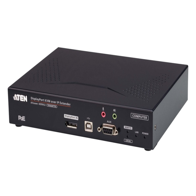 Plc KE9952T 4K DisplayPort Single Display KVM over IP with PoE Bulk Supply