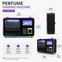 Dispensador de Perfume con Lector de Tarjetas Nayax, Montaje en Pared, QR, Monedas, LED RGB, Autoservicio, para Venta Minorista