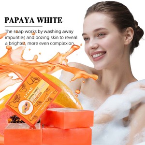 Tinh Khiết Tự Nhiên Hữu Cơ Trái Cây Thêm Giảm Mụn Vegan Kojic Axit Chống Lão Hóa Handmade Mặt Sáng Lkiae Đu Đủ Xà Phòng - Product Image 4