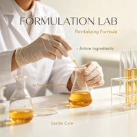 Sérum hydratant végétalien Lance PrivateLabel à la truffe blanche, fixateur de maquillage pour une peau éclatante