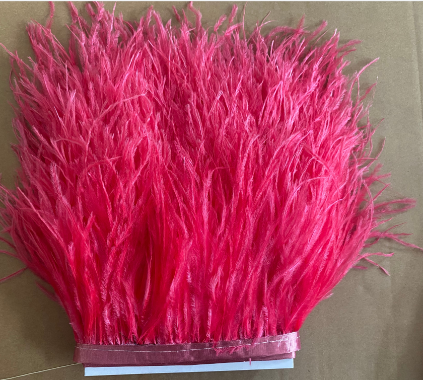 Оптовая цена, 10-15 см, крашеные страусиные перья, отделка бахромой, свадебные перья, кружевная ткань для украшения сумок