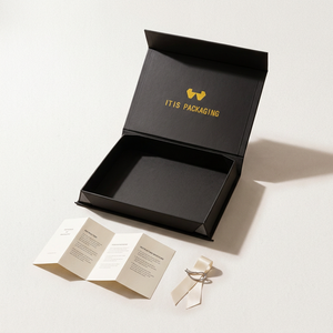 Caja de Regalo Rectangular Magnética Hecha a Mano, Reciclable - Para Empacar Ropa - Product Image 1
