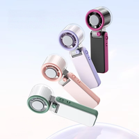 Ventilateur portable pliable 2026 à semi-conducteurs, à suspendre au cou, mini-ventilateur personnel à refroidissement par glace, moteur sans balais pour usage domestique