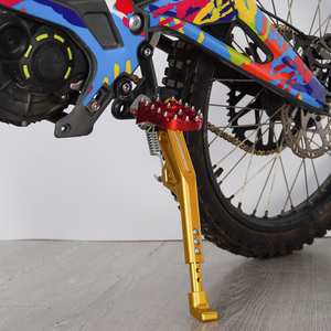 Cavalletto <span class=keywords><strong>Anteriore</strong></span> Laterale Regolabile in Alluminio CNC per Moto Elettrica Surron Segway X160, Ricambio Personalizzabile con Stampa Fai-da-te - Product Image 2