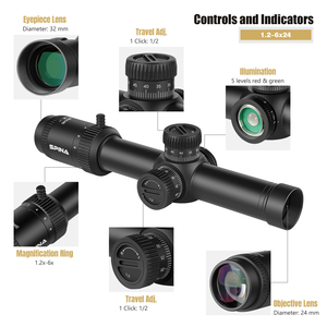 SPINA OPTICS FMC LPVO SFP 1.2-6x24 30 mm Đường kính ống Phạm vi săn bắn chống sương mù - Product Image 4