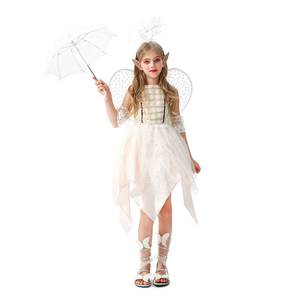 Disfraz de Ángel Hada para Niñas de Halloween, Vestido con Alas de Elfo y Flores, Traje para Fiesta Infantil - Product Image 5