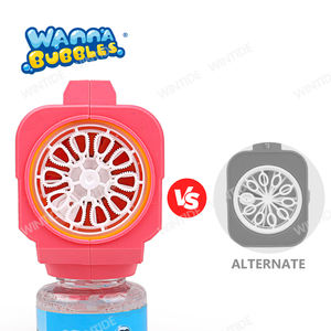 مسدس فقاعات بلاستيكي أوتوماتيكي مضيء للجنسين بالجملة، مناسب للأنشطة الخارجية وحفلات الصيف وعيد الفصح وأعياد الميلاد، مع محلول فقاعات 80 مل - Product Image 3