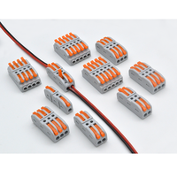 Connecteur de fil à enfoncement rapide - Épissure de câblage universelle pour lampes LED, câbles électriques, bornier compatible 250V AC/DC