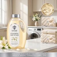 Lessive liquide adoucissante en dosettes rondes parfum Champagne, parfum longue durée, fraîcheur, produits de nettoyage