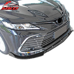 Lèvre de pare-chocs avant pour Toyota Camry 2021-2024 LE IKON Style 3PCS PP Noir brillant Kit carrosserie de haute qualité - Product Image 2