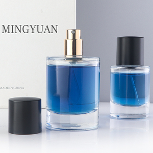 Nước Hoa Hàng Ngày Lưu Trữ 30Ml <span class=keywords><strong>60Ml</strong></span> Uốn Necl Rõ Ràng Thủy Tinh Nước Hoa Atomizers Với Cổ Điển Màu Đen Mũ - Product Image 2