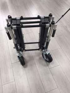 รถเข็นโลงศพสุดหรูพร้อมล้อขนาดใหญ่รถเข็นสแตนเลสสำหรับโบสถ์โลงศพอุปกรณ์งานศพแบบพับได้ - Product Image 3