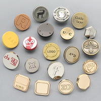 Boutons noirs en métal en gros d'usine personnalisés 12.5-15mm boutons pression en métal Logo
