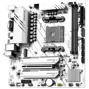Jginyue b550m chơi game M-ATX Máy tính để bàn PC Bo mạch chủ hỗ trợ AMD cho Ryzen R5 4000/5000 Series Bộ vi xử lý DDR4 <span class=keywords><strong>RAM</strong></span> & PCI-E 4.0 - Product Image 1