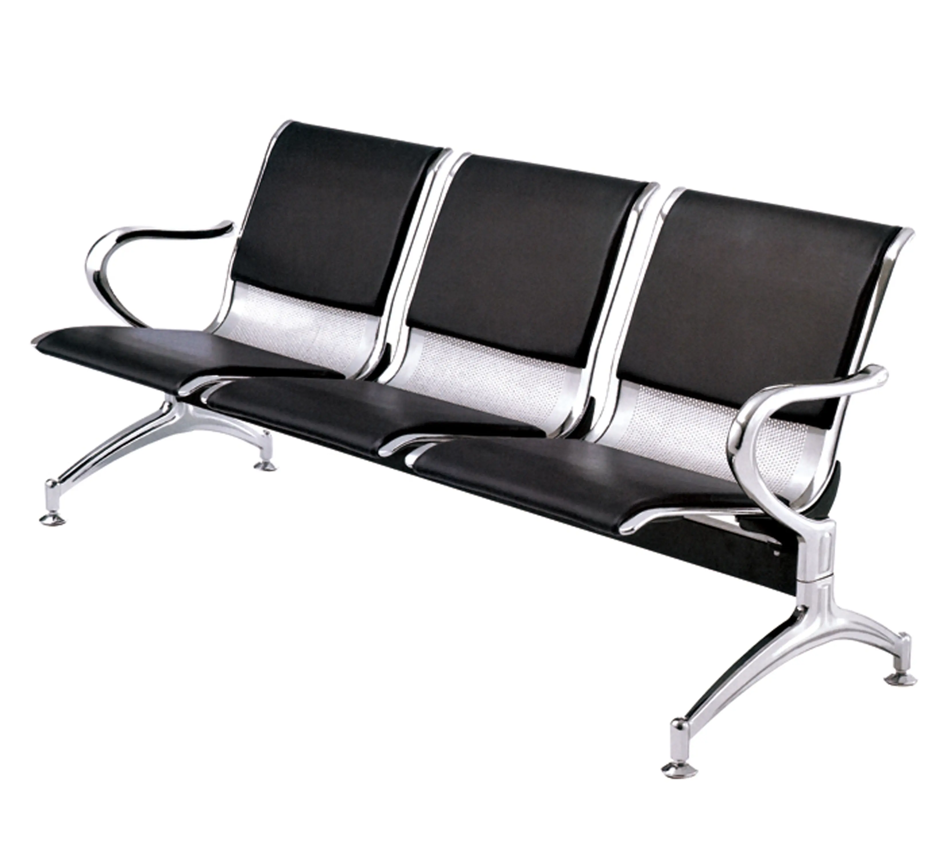 Good Price Hospital Clinic Airport Waiting Bus Station Seating Chair 3 Seats Waiting Chair with Cushion