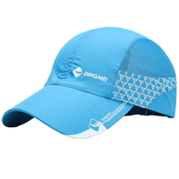 Gorra de béisbol de malla transpirable de secado rápido, impermeable, de nailon, para correr al aire libre, sombrero refrescante para el sol, ajustable, fabricante de gorras personalizadas