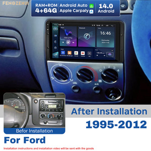 Android 14 Stéréo pour modèles <span class=keywords><strong>Ford</strong></span> à faible configuration (1995-2012) avec Carplay, Android Auto, écran tactile 6,83 pouces, lecteur multimédia GPS pour voiture - Product Image 1