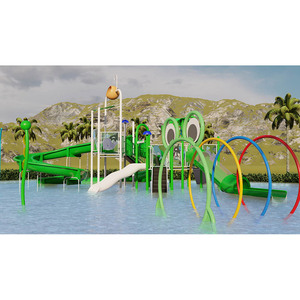 Construction métallique d'équipement de terrain de jeu de <span class=keywords><strong>toboggan</strong></span> d'eau pour enfants de tigre> Capacité de 500kg> Conception - Product Image 1