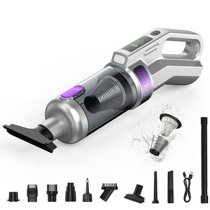 Mini <span class=keywords><strong>aspirateur</strong></span> portable pour voiture, 16000Pa, haute aspiration, nettoyeur de clavier <span class=keywords><strong>sans</strong></span> <span class=keywords><strong>fil</strong></span>, 6000mAh, pour le nettoyage des sols de la maison, du bureau et de la voiture - Product Image 1