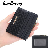 Baellerry sarung kartu kulit wanita, dompet minimalis mewah olahraga RFID dengan tempat kartu saku ramping untuk penggunaan kredit