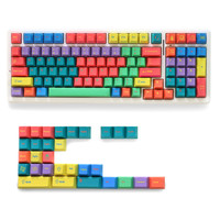 Windbreaker Keycaps Durable Pbt 129 Keys Dye-Sub Cherry Profile Keycaps for 61/87/104/108 Mx Switch Mechanical Keyboard