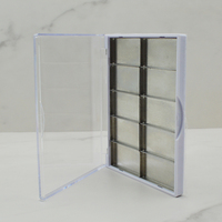Palette à paupières magnétique vide avec couvercle transparent, marque privée, palette à paupières magnétique personnalisée, étui pour palette à paupières, emballage de palette de maquillage