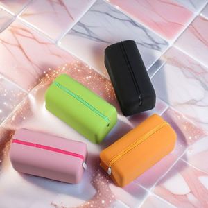 Bolsa de Cosméticos de Silicona con Cierre, para Viaje, Gran Capacidad, Impermeable, Ultraligera, Portátil, Expandible para Mujer - Product Image 2