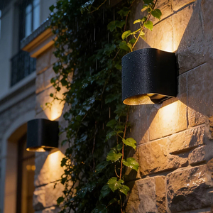 Applique murale extérieure moderne LED étanche en aluminium avec diffuseur PC pour villa, cour et entrée, faisceau étroit de 20 degrés - Product Image 1