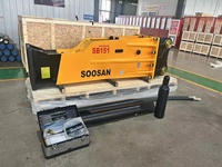 Marteau brise-roche hydraulique SB151 pour excavatrices de 35-40 tonnes, garantie 1 an, 3897 kg, burin jaune 140 mm, usage construction et exploitation minière