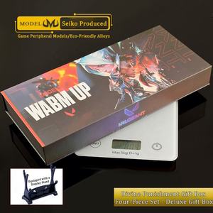 مجموعة أسلحة لعبة فالورانت المعدنية الكاملة من 4 قطع - سيف العقاب الإلهي بتصميم تقليدي في علبة هدايا - Product Image 1