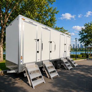 Toilettes mobiles <span class=keywords><strong>de</strong></span> luxe avec porte coulissante, <span class=keywords><strong>cabine</strong></span> <span class=keywords><strong>de</strong></span> <span class=keywords><strong>douche</strong></span> <span class=keywords><strong>extérieure</strong></span> pour salle <span class=keywords><strong>de</strong></span> bain, toilettes portables, remorque sanitaire - Product Image 1