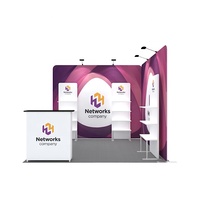 Présentoir publicitaire amovible en aluminium pour stand d'exposition portable en salon professionnel - Vente directe usine
