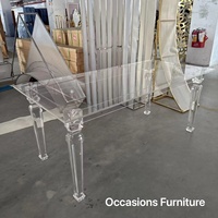 Klare Hochzeit Klar Acryl Esszimmer möbel Tisch Braut und Bräutigam Tisch