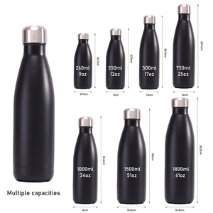 Biểu Tượng Tùy Chỉnh <span class=keywords><strong>Cola</strong></span> Cốc Chai 500Ml 750Ml 1000Ml Đôi Tường Cách Điện Thép Không Gỉ <span class=keywords><strong>Cola</strong></span> Hình Chai Nước Với Nắp - Product Image 3