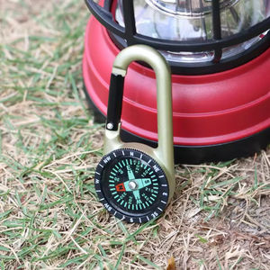 Mosquetón Ligero con Brújula, Accesorio Duradero de Aleación para Llavero con Dial Líquido para Senderismo y Camping al Aire Libre - Product Image 6