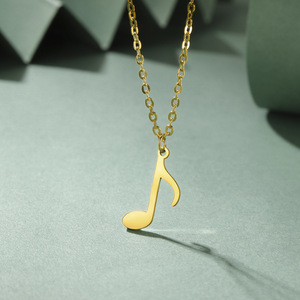 Collar <span class=keywords><strong>de</strong></span> música <span class=keywords><strong>de</strong></span> acero inoxidable <span class=keywords><strong>de</strong></span> estilo clásico, colgantes <span class=keywords><strong>de</strong></span> instrumentos <span class=keywords><strong>de</strong></span> octava nota, <span class=keywords><strong>cadena</strong></span> <span class=keywords><strong>de</strong></span> eslabones para mujeres/hombres, regalo <span class=keywords><strong>de</strong></span> joyería <span class=keywords><strong>de</strong></span> fiesta <span class=keywords><strong>de</strong></span> moda - Product Image 3