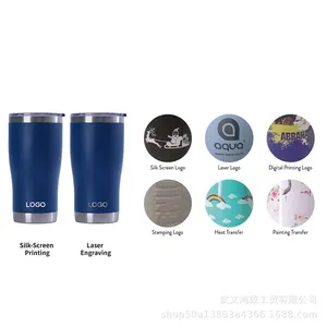 Wholesale Travel Tumbler Cups Vacuum Insulated Double Wall 20oz Coffee Wine Beer Mug Stainless Steel Tumblers