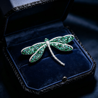 Broches Papillon Libellule en Laiton et Zircon Style Coréen pour Enfants, Collection 2026 – Idéal pour la Mode Quotidienne et les Cadeaux