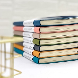 Prix <span class=keywords><strong>de</strong></span> gros, carnet A5 en cuir PU souple, fournitures scolaires, planificateur, logo personnalisé imprimé avec bande élastique - Product Image 4