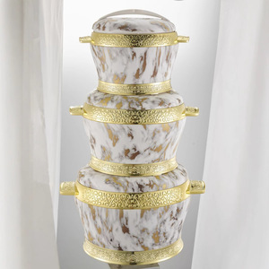 Trang chủ Đảng 2.2L + 4.4L + 6.5L thực phẩm lưu trữ & container với nắp đậy ABS + thép không gỉ thực phẩm ấm hơn mát thịt hầm cookwares - Product Image 4