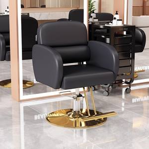 Venta al por mayor de sillas de peluquería de lujo en cuero para salón de belleza, silla de estilismo y barbería. - Product Image 1