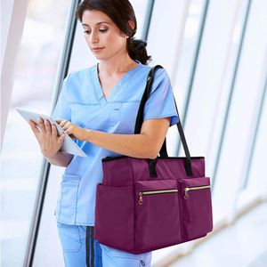 Sacs d'infirmière personnalisés de grande taille avec poche et fermeture éclair pour le travail, sac fourre-tout - Product Image 3