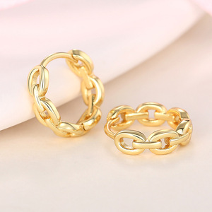 Orecchini a Cerchio Geometrici Minimalisti per Donne, Classici e Semplici, Gioielli di Moda Quotidiana - Product Image 5