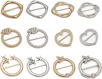 Épingles décoratives en métal de formes variées, ornées de perles et de strass, pour accessoires vestimentaires, utilisables en toutes saisons
