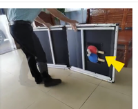 Mini table de tennis de table bleue portative et personnalisée, pour enfants, accessoires d'intérieur