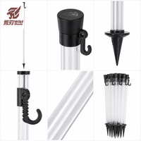 Système de protection de sécurité pour station de ski Wild Blade, durable, en HDPE, résistant aux UV, avec poteaux en polycarbonate/acier galvanisé